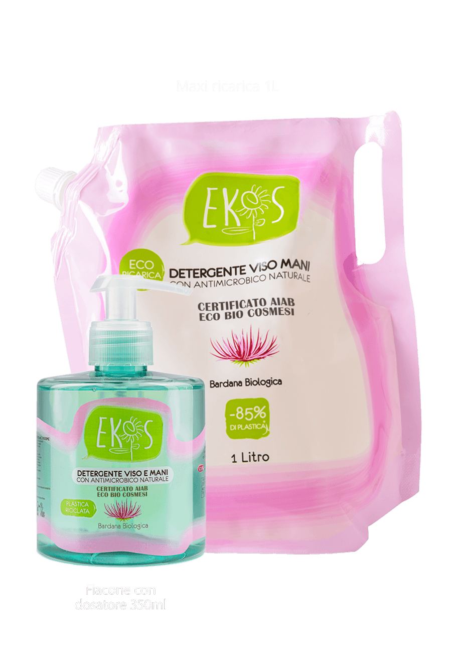 ekos detergente viso mani bardana